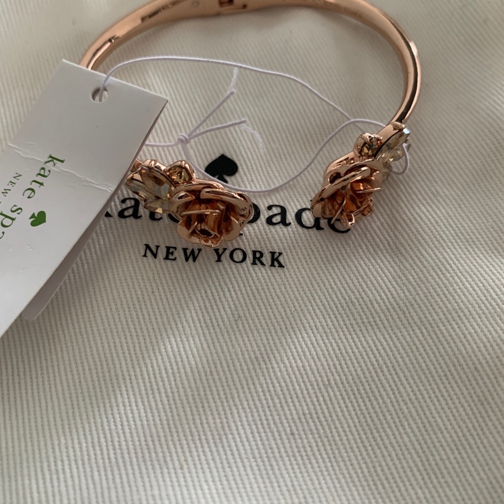 NWT Kate Spade Rose Gold Cuff Bracelet